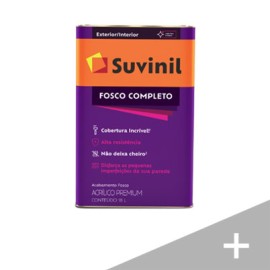 Tinta Acrílica Toque Fosco Completo Branco Neve 20 Litros Suvinil