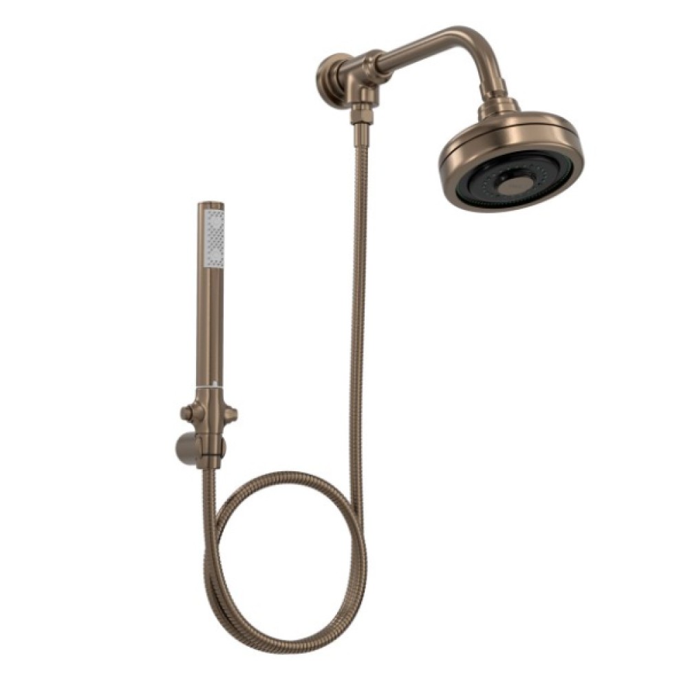 Kit Chuveiro Deca Acqua Plus com Flexível em PVC Corten Matte 1990.CTMT.STDKIT.N Kit Chuveiro Deca Acqua Plus com Flexível em PVC Corten Matte 1990.CTMT.STDKIT.N