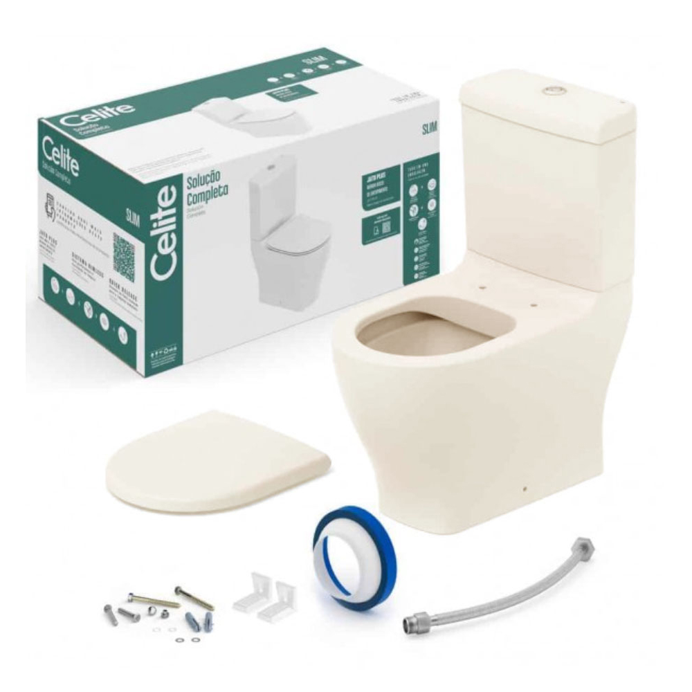 Kit Bacia Caixa Acoplada Completa Slim 1327230650308 Kit Bacia Caixa Acoplada Completa Slim 1327230650308