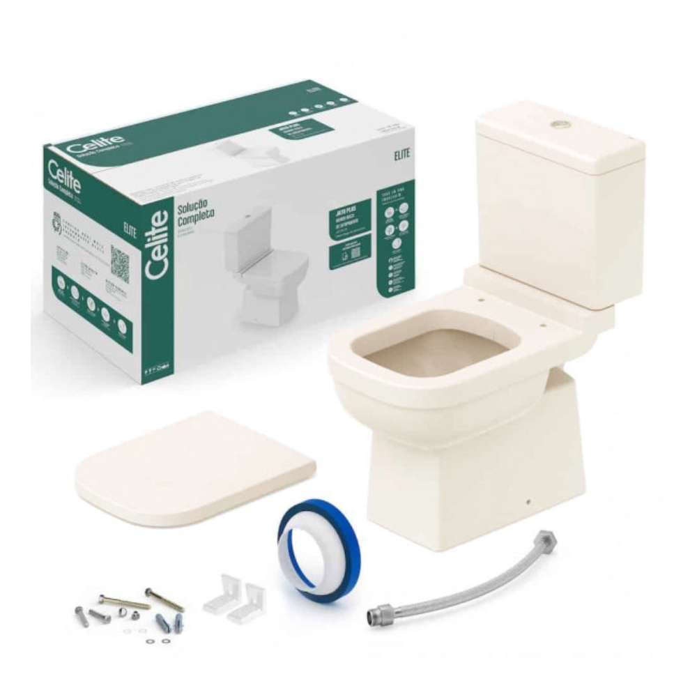 Kit Bacia Com Caixa Completo Assento Termofixo Elite 1747230650300 Kit Bacia Com Caixa Completo Assento Termofixo Elite 1747230650300
