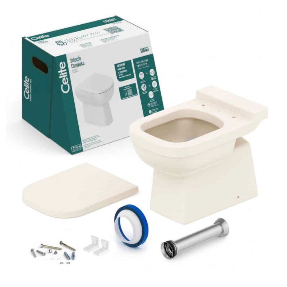 Kit Bacia Convencional Completo Assento Termofixo Elite 1747270650300 Kit Bacia Convencional Completo Assento Termofixo Elite 1747270650300
