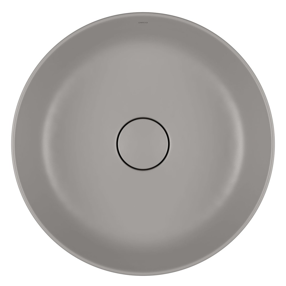 Cuba Slim Sobrepor Deca Redonda 40cm Cinza Antracite L.22040.85