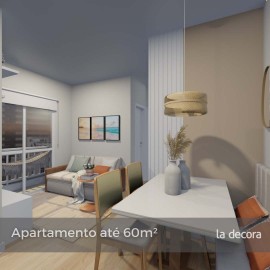 Apartamento até 60m², Projeto de Decoração Online