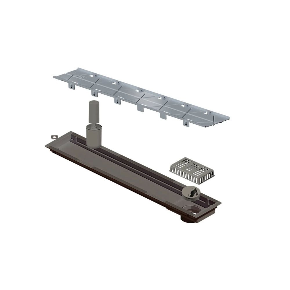 Ralo Linear Elleve Versatile Tampa Oculta 50 Cm - 4251 Ralo Linear Elleve Versatile Tampa Oculta 50 Cm - 4251
