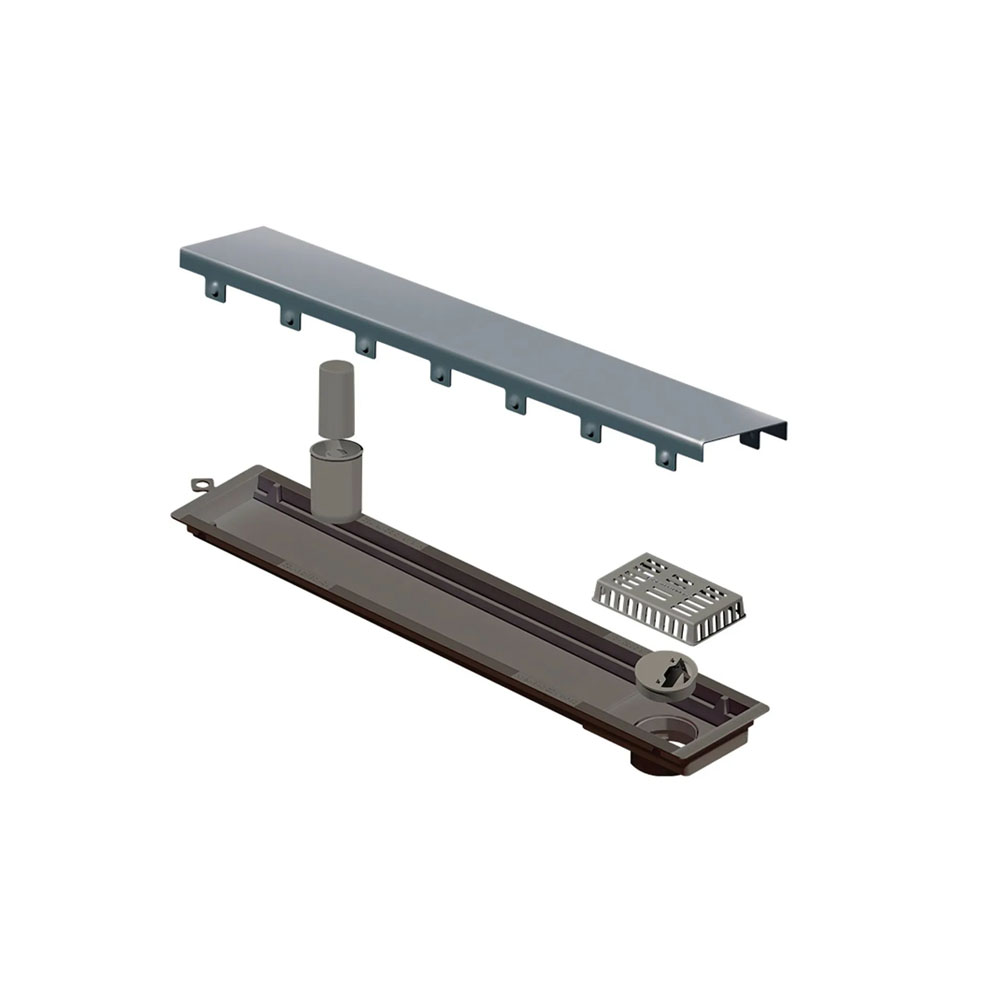 Ralo Linear Elleve Versatile Tampa Inox 50 Cm - 4252 Ralo Linear Elleve Versatile Tampa Inox 50 Cm - 4252