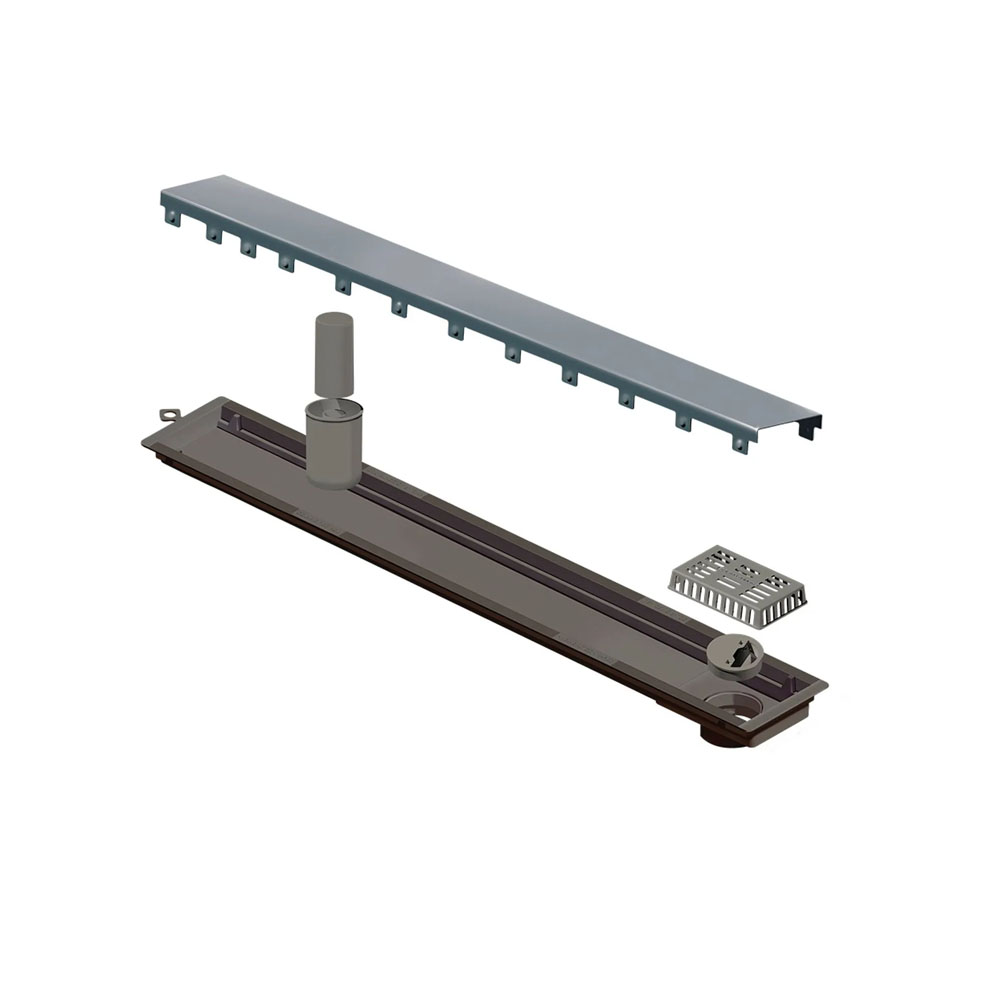 Ralo Linear Elleve Versatile Tampa Inox 75 Cm - 4258 Ralo Linear Elleve Versatile Tampa Inox 75 Cm - 4258