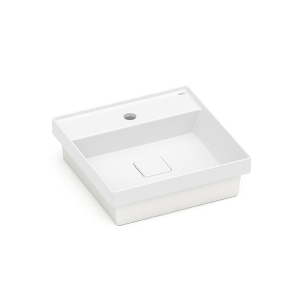 Cuba de Sobrepor 400x400mm com mesa Terra T11 Branco Matte A32722U620 Roca Cuba de Sobrepor 400x400mm com mesa Terra T11 Branco Matte A32722U620 Roca