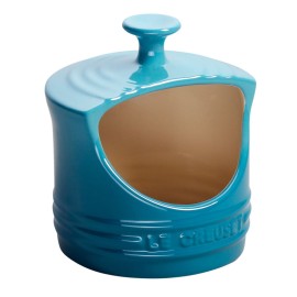 Saleiro de Cerâmica Le Creuset Azul Caribe 12X13,5CM