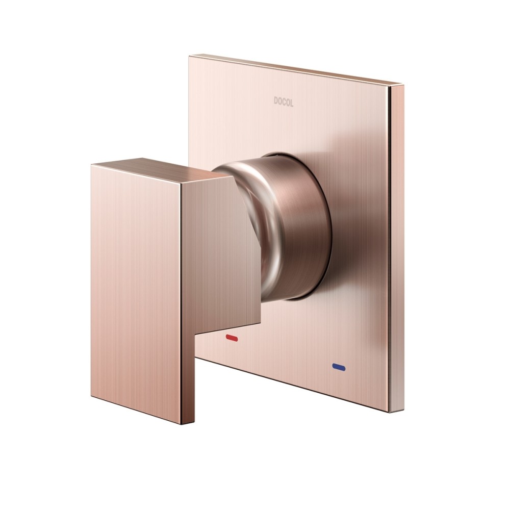 Acabamento monocomando chuveiro 3/4" alta vazão New Edge/Minima cobre escovado 00925969 Acabamento monocomando chuveiro 3/4" alta vazão New Edge/Minima cobre escovado 00925969