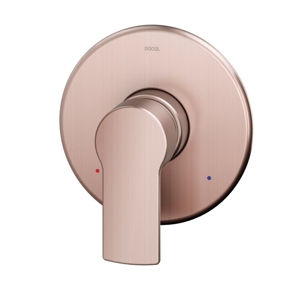 Acabamento monocomando chuveiro e ducha higiênica 1/2" Argon cobre escovado 00848369 Acabamento monocomando chuveiro e ducha higiênica 1/2" Argon cobre escovado 00848369