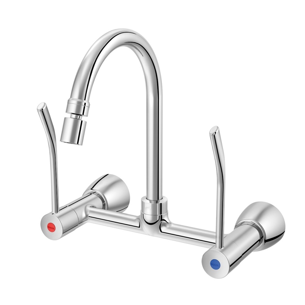 Misturador cozinha parede com alavanca bica móvel Benefit 00947206 Misturador cozinha parede com alavanca bica móvel Benefit 00947206
