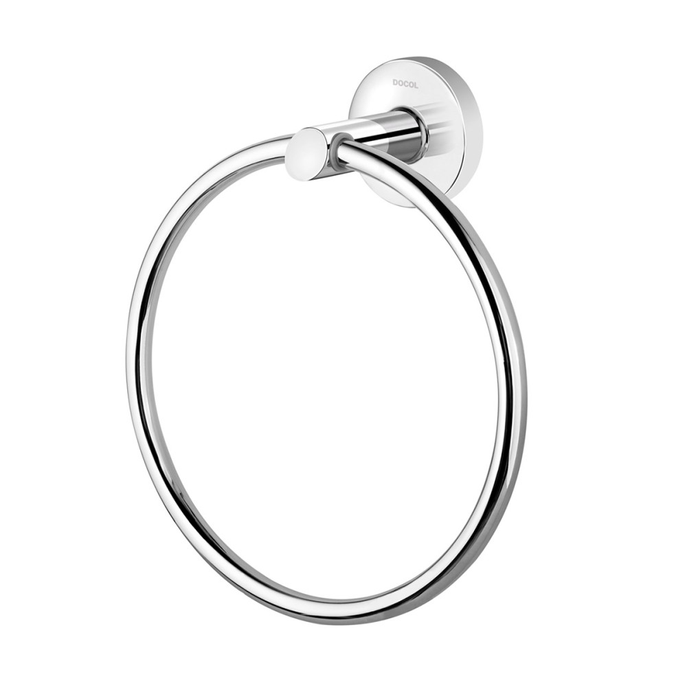 Porta-toalhas argola para lavatório DocolHope cromado 00763706 Porta-toalhas argola para lavatório DocolHope cromado 00763706