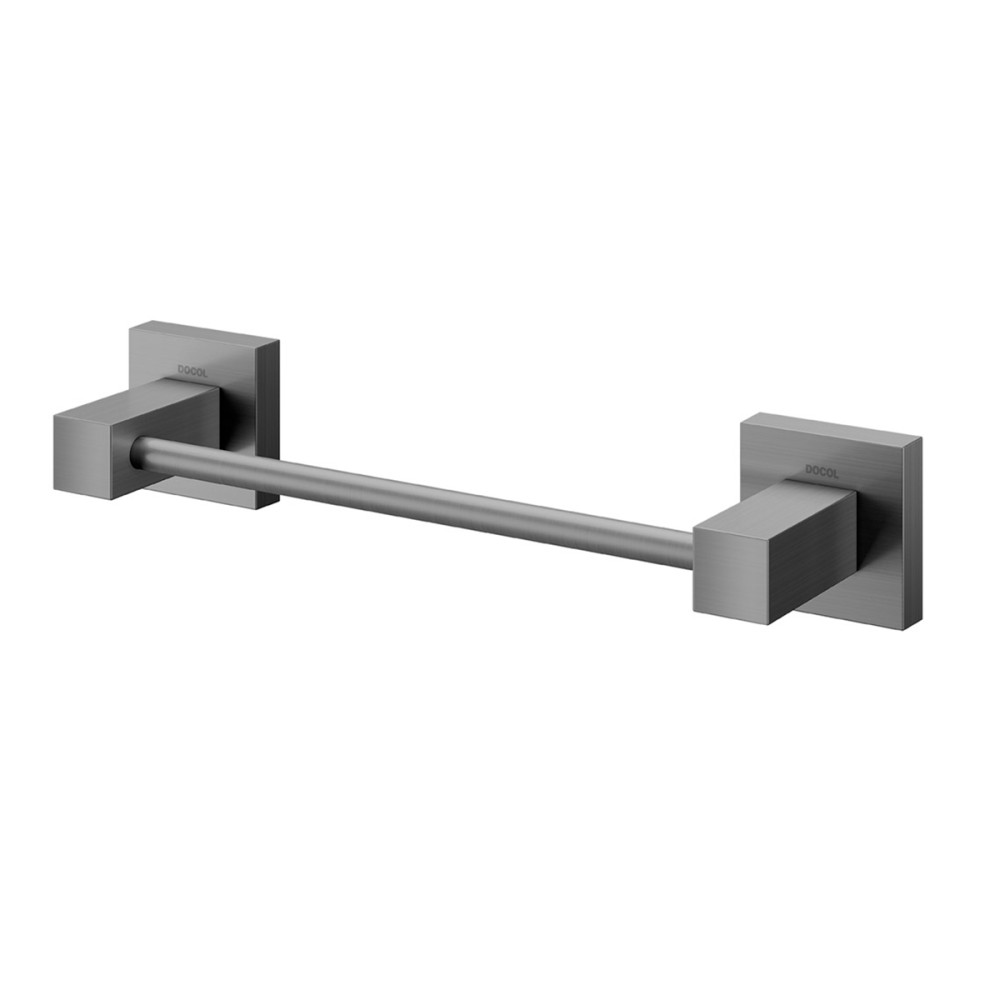 Porta-toalha rosto 265 mm de parede Square grafite escovado 00388470 Porta-toalha rosto 265 mm de parede Square grafite escovado 00388470