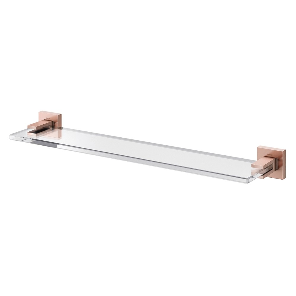 Prateleira acrílica Square cobre escovado 00388269 Prateleira acrílica Square cobre escovado 00388269