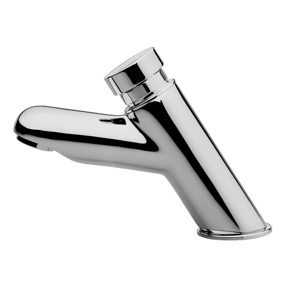 Torneira bica baixa de mesa para lavatório PressMatic 110 cromado 17160806 Torneira bica baixa de mesa para lavatório PressMatic 110 cromado 17160806