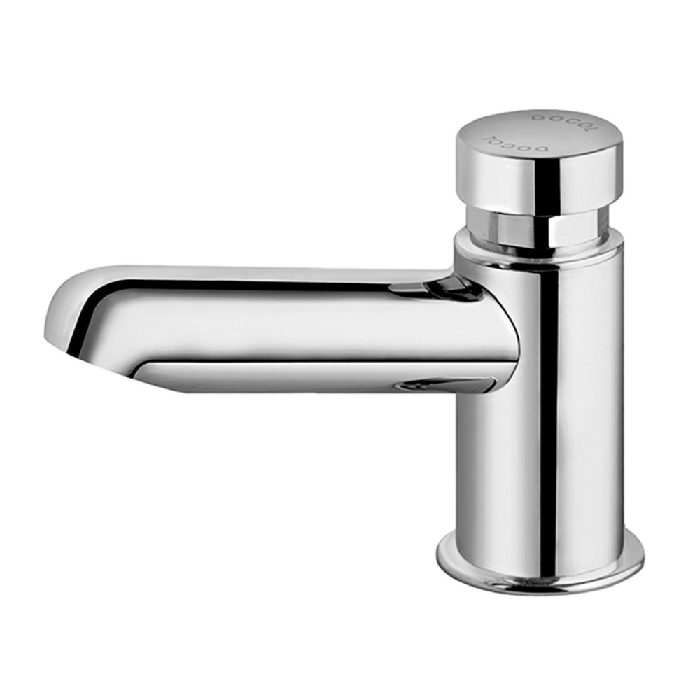 Torneira bica baixa de mesa para lavatório LEED PressMatic Alfa cromado 00592606 Torneira bica baixa de mesa para lavatório LEED PressMatic Alfa cromado 00592606