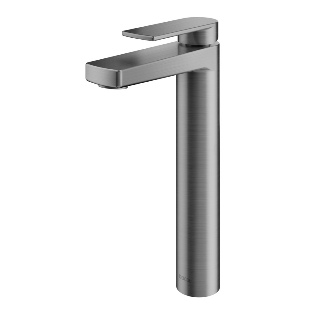 Torneira bica alta de mesa para lavatório Argon grafite escovado 00847670 Torneira bica alta de mesa para lavatório Argon grafite escovado 00847670