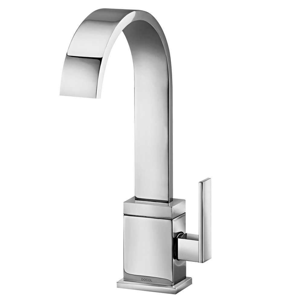 Torneira bica alta de mesa para lavatório Square cromado 00428506 Torneira bica alta de mesa para lavatório Square cromado 00428506