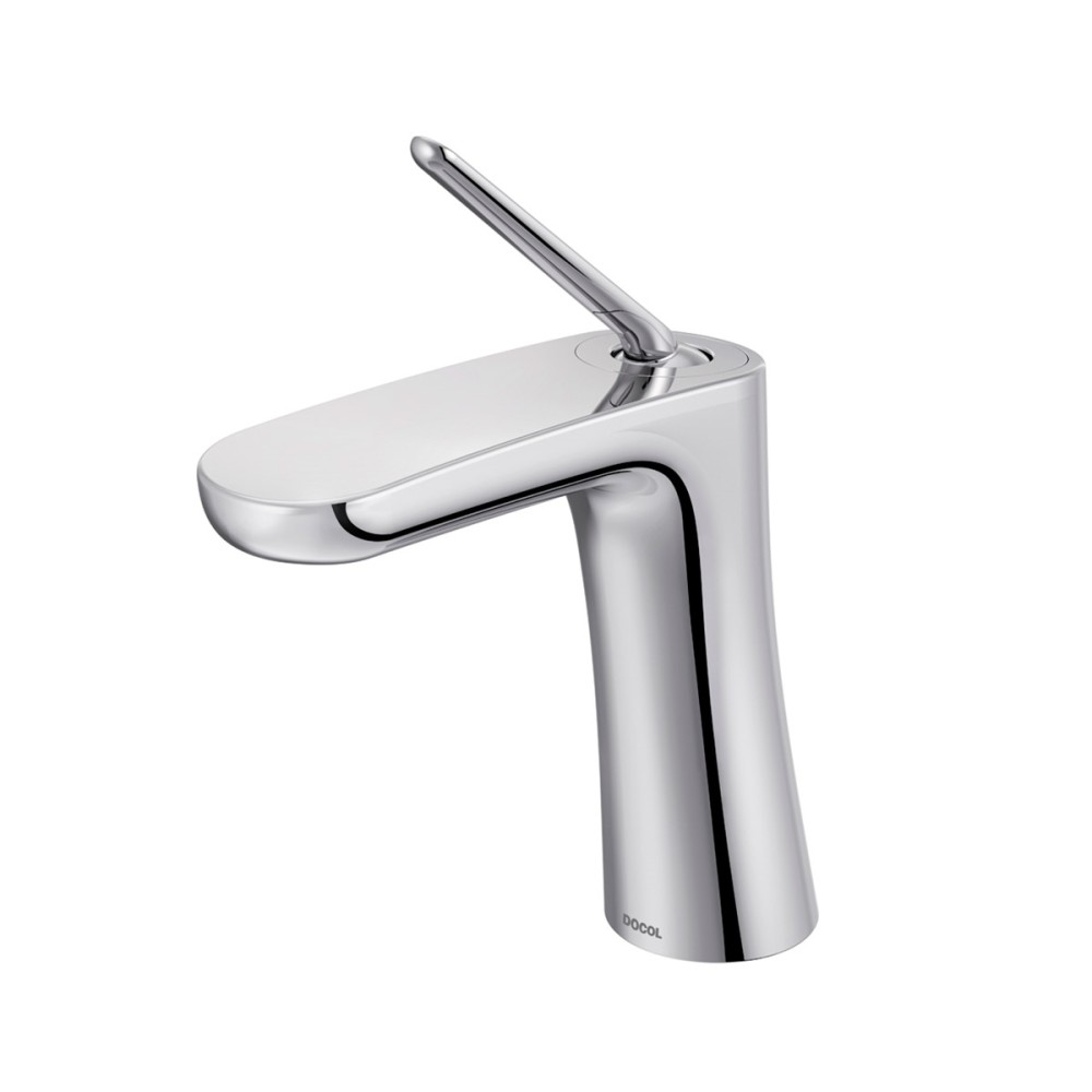 Torneira bica baixa de mesa para lavatório DocolKaila cromado 00886106 Torneira bica baixa de mesa para lavatório DocolKaila cromado 00886106