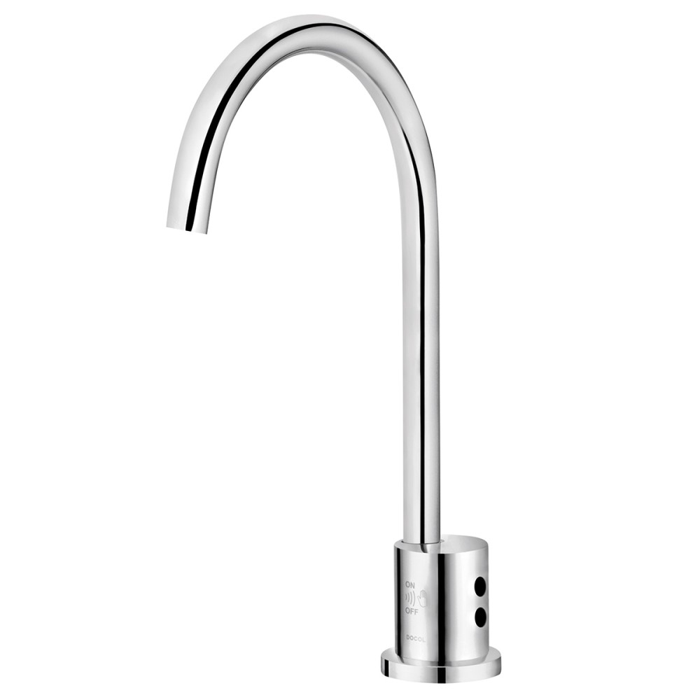 Torneira bica alta de mesa para lavatório on/off DocolEletric cromado 00396706 Torneira bica alta de mesa para lavatório on/off DocolEletric cromado 00396706