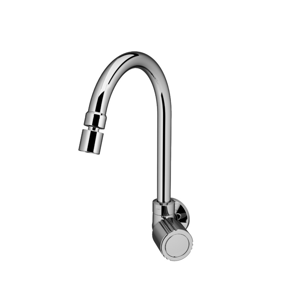 Torneira bica alta 1/2" e 3/4" de parede para cozinha Itapema Bella cromado 00163960 Torneira bica alta 1/2" e 3/4" de parede para cozinha Itapema Bella cromado 00163960