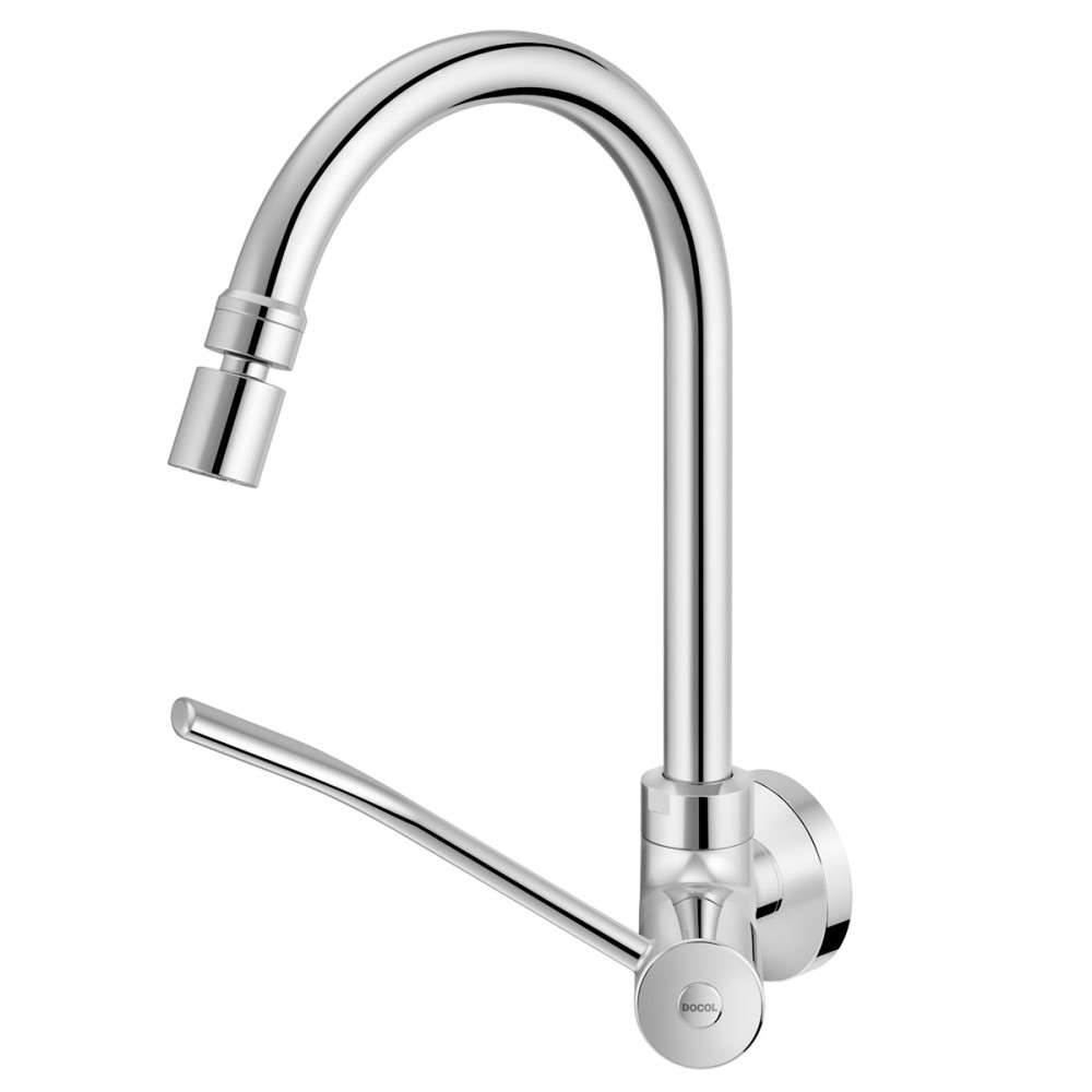 Torneira para cozinha de parede com alavanca bica móvel Benefit 00947006 Torneira para cozinha de parede com alavanca bica móvel Benefit 00947006