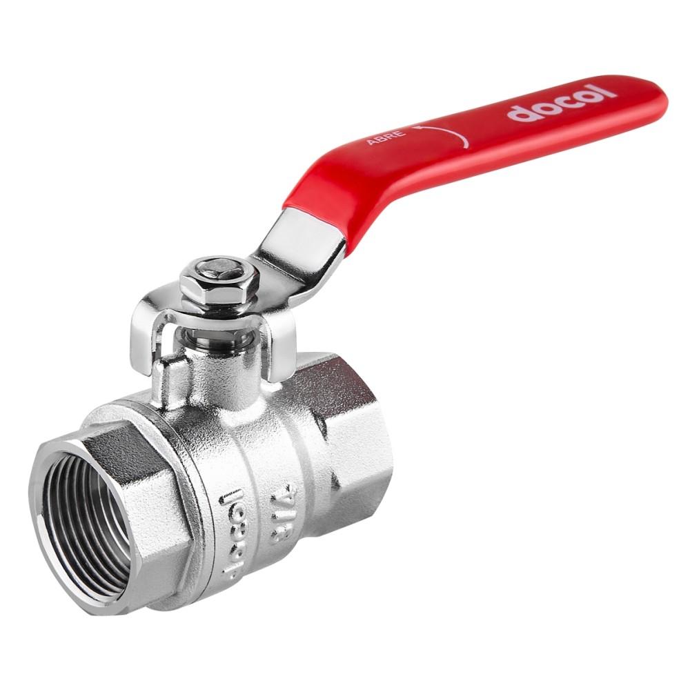 Válvula de esfera com alavanca 3/4" vermelha 00221306 Válvula de esfera com alavanca 3/4" vermelha 00221306