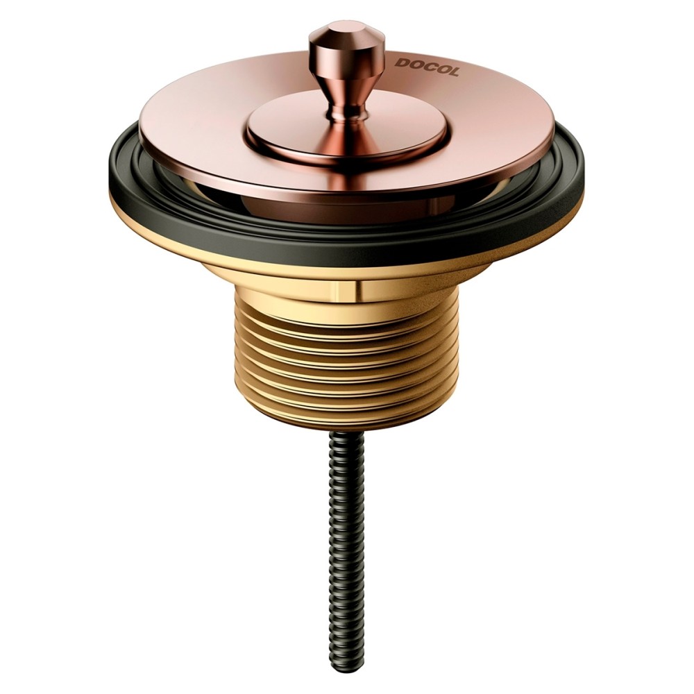 Válvula de saída d'água universal para banheiro em metal 7/8" cobre polido 00486330 Válvula de saída d'água universal para banheiro em metal 7/8" cobre polido 00486330