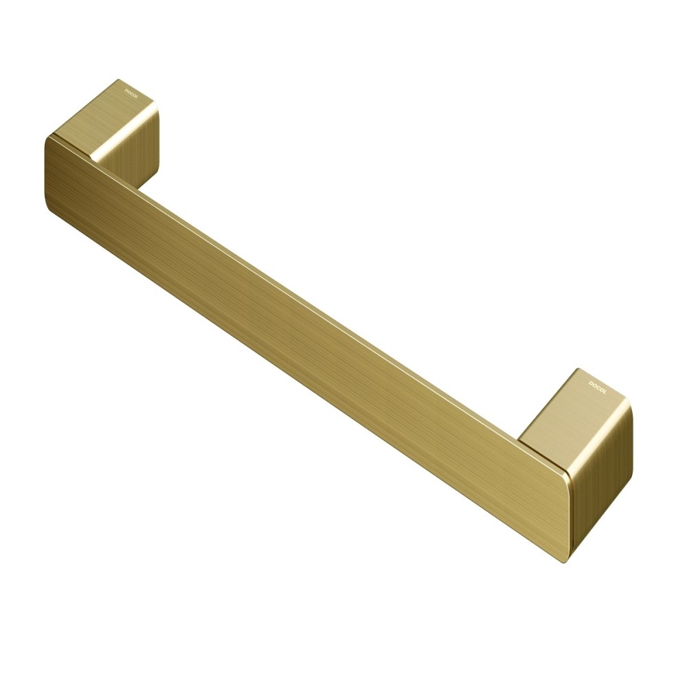 Porta-toalhas de rosto 376 mm DocolFlat ouro escovado 01013672 Porta-toalhas de rosto 376 mm DocolFlat ouro escovado 01013672