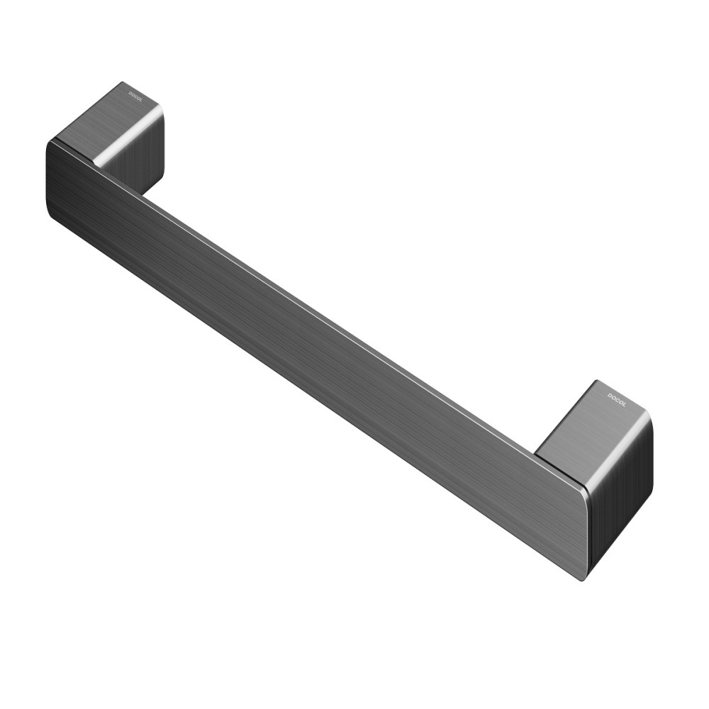 Porta-toalhas de rosto 376 mm DocolFlat grafite escovado 01013670 Porta-toalhas de rosto 376 mm DocolFlat grafite escovado 01013670