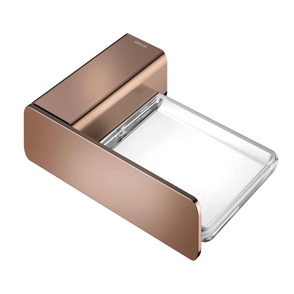 Saboneteira de parede DocolFlat cobre polido 01013830 Saboneteira de parede DocolFlat cobre polido 01013830