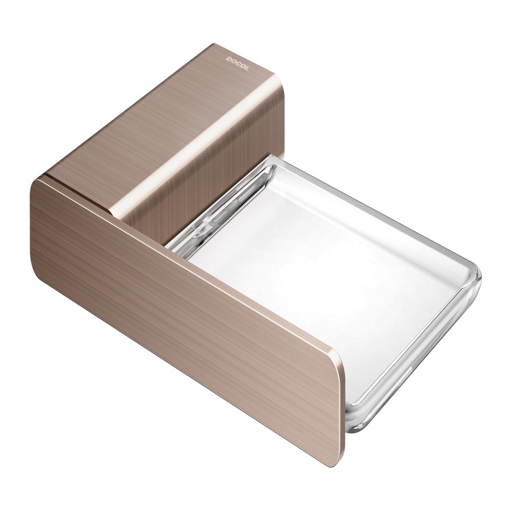 Saboneteira de parede DocolFlat cobre escovado 01013869 Saboneteira de parede DocolFlat cobre escovado 01013869