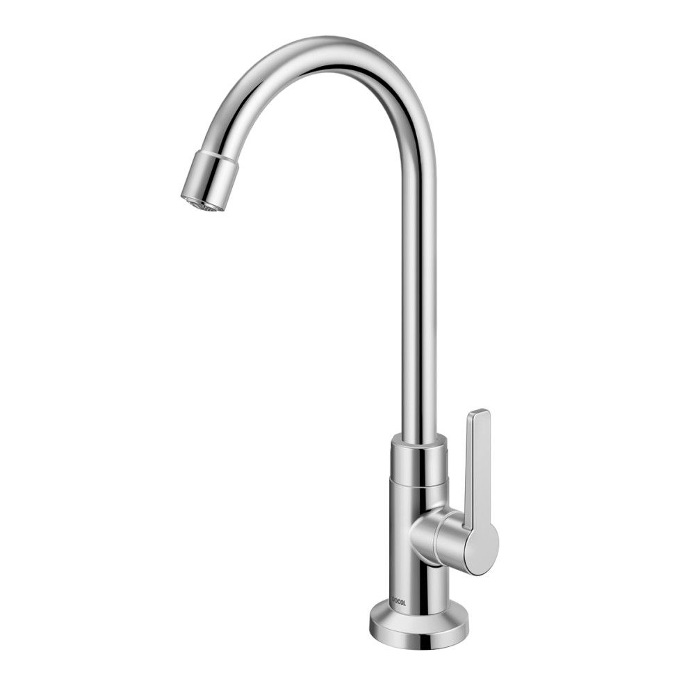 Torneira bica alta de mesa para lavatório LEED Gali cromado 01064906 Torneira bica alta de mesa para lavatório LEED Gali cromado 01064906