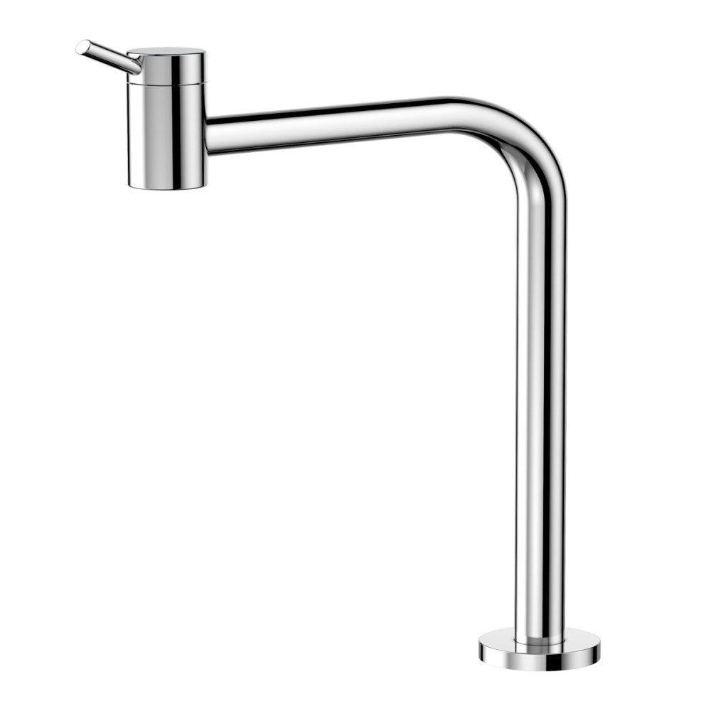 Torneira bica alta 90° de mesa para lavatório LEED Lóggica cromado 01066906 Torneira bica alta 90° de mesa para lavatório LEED Lóggica cromado 01066906