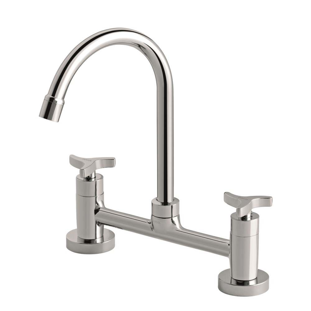 Misturador bica alta 1/2'' mesa cozinha LEED Trio cromado 01105906 Misturador bica alta 1/2'' mesa cozinha LEED Trio cromado 01105906
