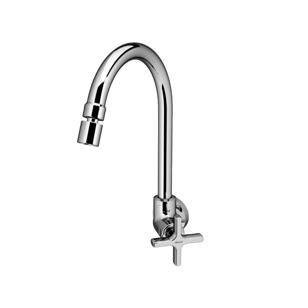 Torneira bica alta de parede para cozinha Nova Invicta cromado 01524106 Torneira bica alta de parede para cozinha Nova Invicta cromado 01524106