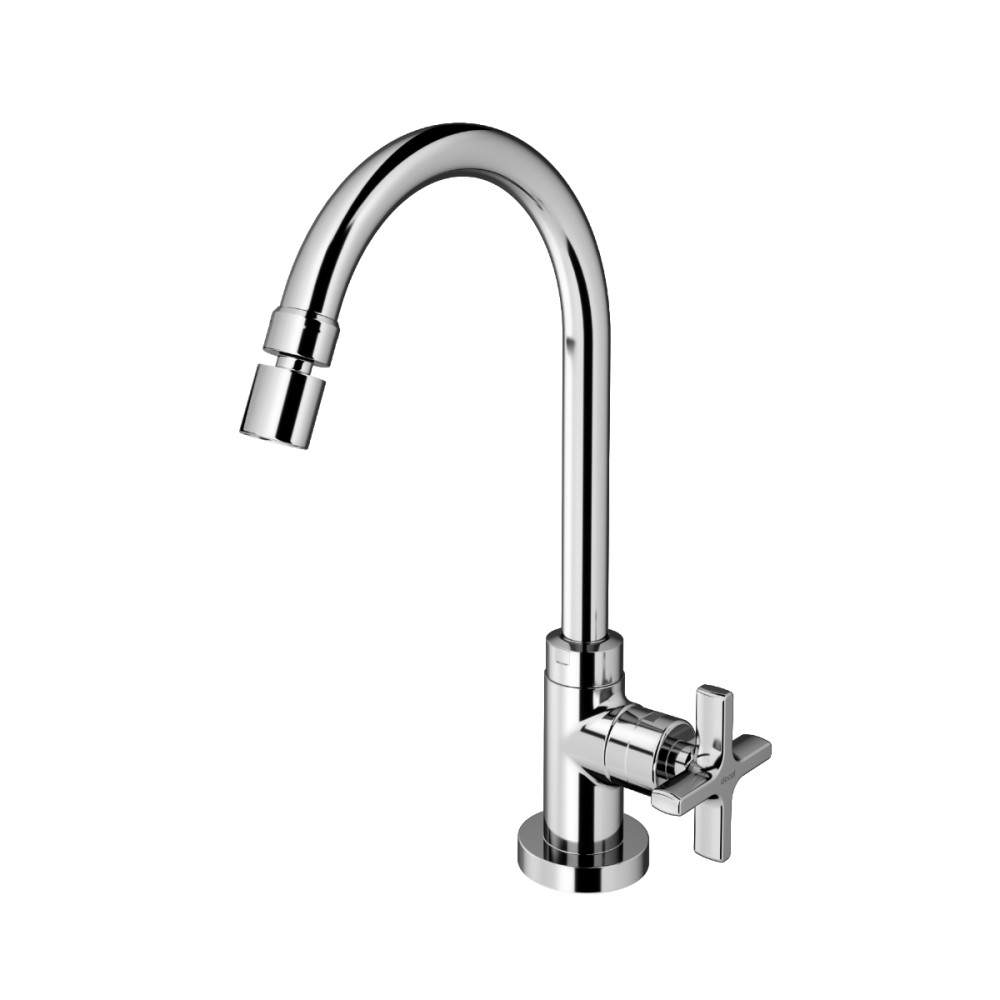 Torneira bica alta de mesa para cozinha Nova Invicta cromado 01521106 Torneira bica alta de mesa para cozinha Nova Invicta cromado 01521106