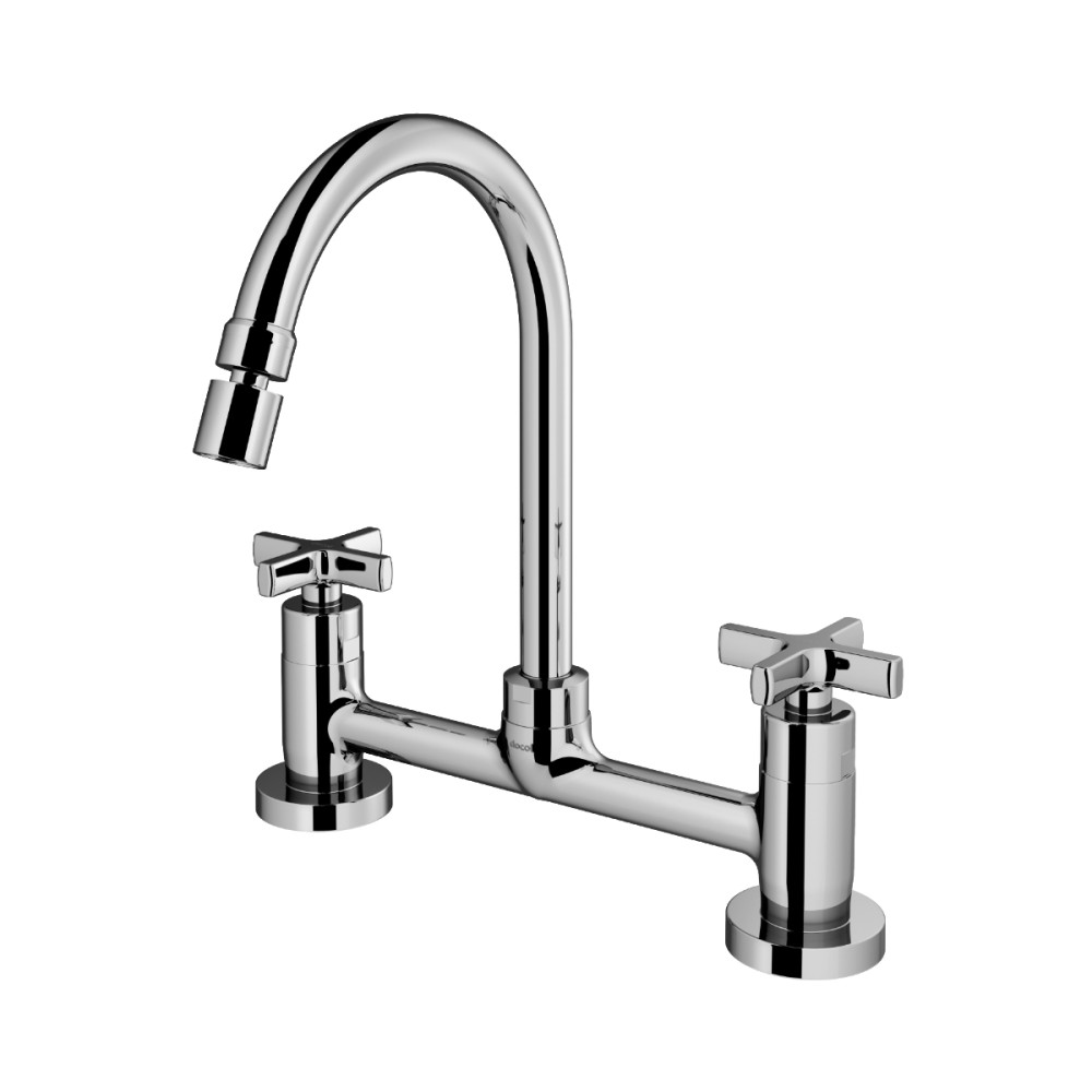 Misturador bica alta mesa cozinha Nova Invicta cromado 01523106 Misturador bica alta mesa cozinha Nova Invicta cromado 01523106
