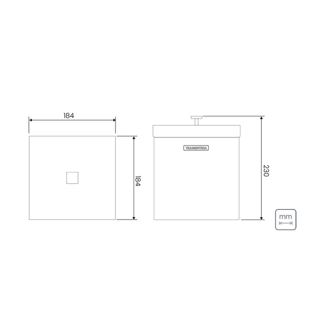 Lixeira Inox Luz Acetinado 4,5L