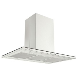 Coifa Ilha Slim Isla 90 Aco Inox Scotch Brit