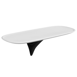 Prateleira Parede Jader Almeida Deca Black Matte E Louça Branca 2030.BL100.MT.BR