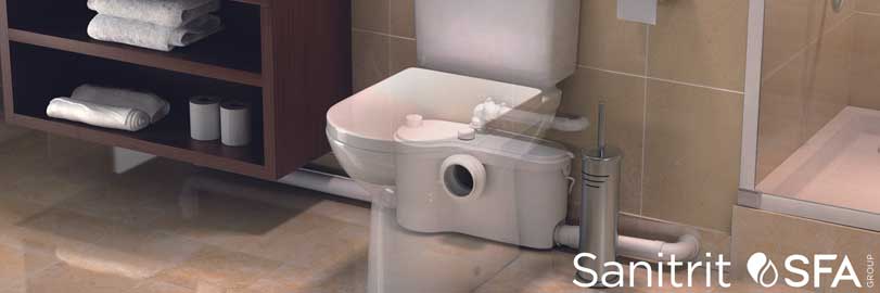 Triturador para WC modelo SANITRIT marca SFA